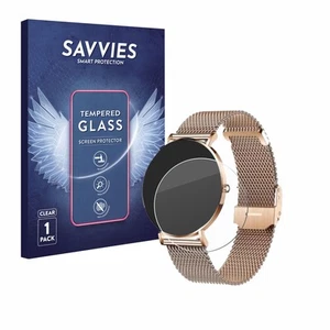 Savvies Schutzglas für Xcoast X-Watch Siona 2 Echt Glas Panzer Display 9H - Zdjęcie 1 z 7
