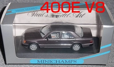Minichamps 1 43 Mercedes Benz 400E V8 1992 sedán W124 púrpura metálico MERCED Foto 1 de 2