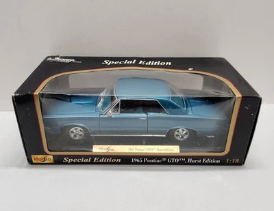 Pontiac GTO Hurst Edition Blue Maisto 1/18 Open Box - Image 1 of 4