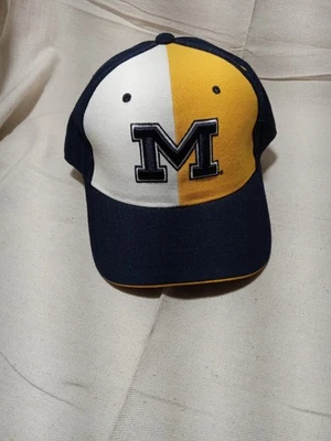 Vintage NCAA Michigan Wolverines LOGO Fitted 7 5/8 Hat 90s Zephyr  NEW NWT - Image 1 of 4