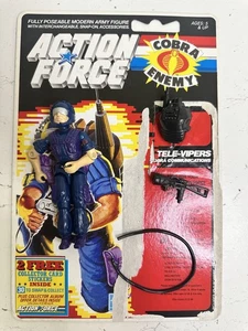 Vintage GI Joe / Action Force Figur Tele Viper 1985 komplett mit Kartenrücken - Bild 1 von 1