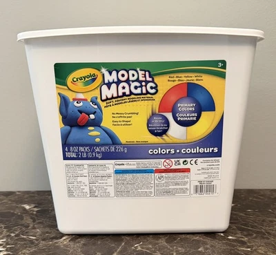 Crayola Model Magic Clay 4 8oz Packs Primary Colors - Image 1 of 4