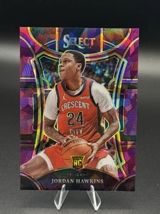 Jordan Hawkins 2023-24 Select #334 Mezzanine Purple Ice Prizm RC /99 - Picture 1 of 2