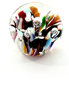 Kunstglas Multicolor Millefiori Stil-luftgesteuerte Blasen Briefbeschwerer 2,25" - Bild 1 von 13