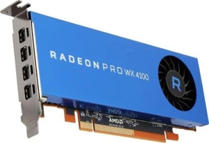AMD Radeon Pro WX 4100 4GB GDDR5 Low Profile Graphics Card - 4x Mini DisplayPort - Picture 1 of 3