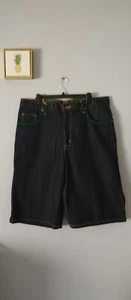 XMC Herren Short Baggy Denim Vintage Farbe Blau Dunkel Größe 38 Baumwolle Neu - Bild 1 von 9