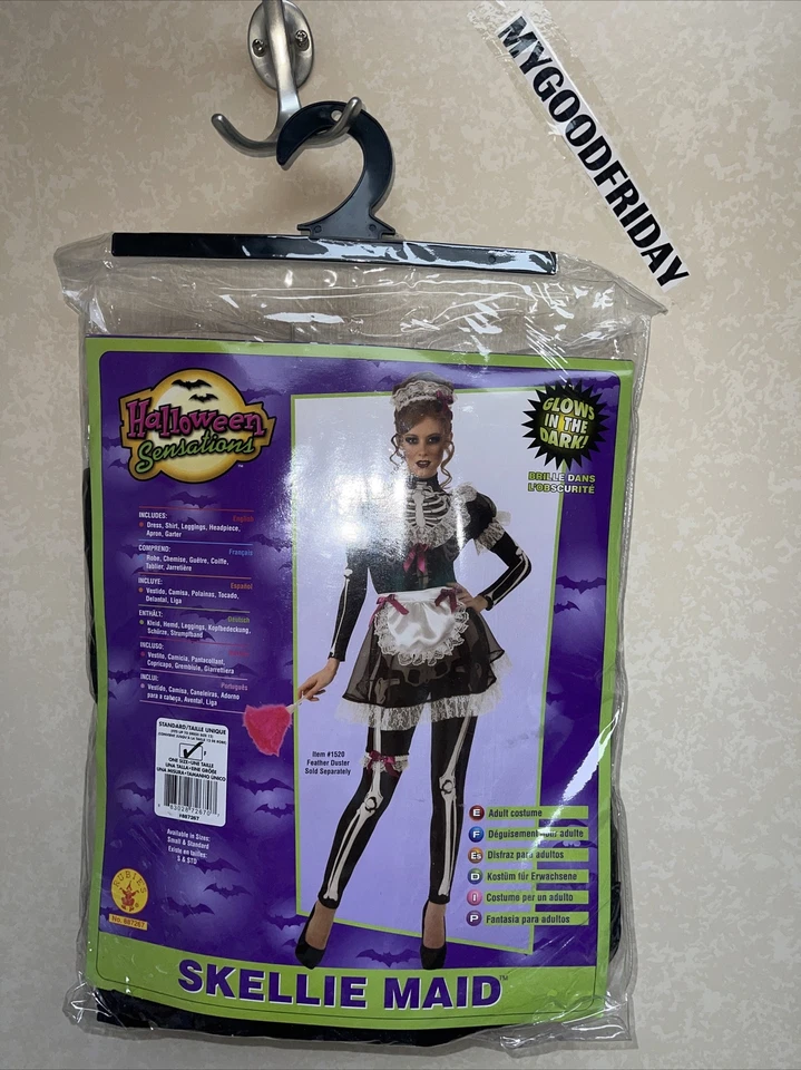 Skellie Maid Skeleton French Maid  Adult Halloween Cosplay Costume - NEW!  - Image 1 of 4