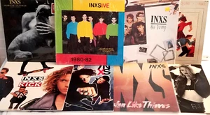 INXS Vinyl Record Album Collection Lot of 8 Pop Rock Australian 1980's Kick - Picture 1 of 24