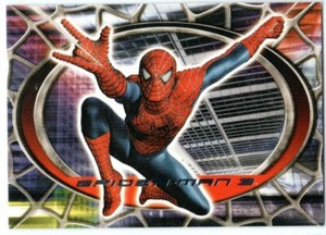 SPIDER-MAN 3 2007 MOVIE RED UNIFORM EMBOSSED INSERT TRADING CARD R6 1:40 PACKS