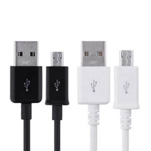 Micro USB Cable Charging Data Lead for Samsung Galaxy S3 S4 S5 S6 S7 Black/White - Picture 1 of 7