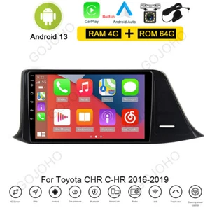 64GB For Toyota CHR 2016-2019 Car Stereo Android 13 Radio CarPlay GPS Navi Wifi - Picture 1 of 19