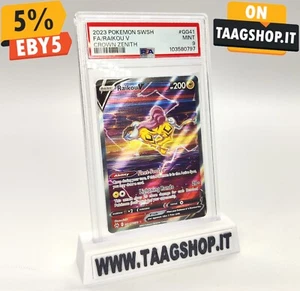 POKEMON RAIKOU V GG41/GG70 PSA 9 ENG FULL ART HOLO MINT CROWN ZENIT - Foto 1 di 6