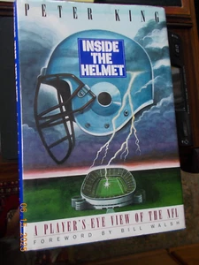 Inside the Helmet, A Player's-Eye View of the NFL, by Peter King, HC/DJ, 1993 - Imagen 1 de 3