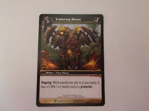 World of Warcraft: Drums "ENDURING SHOUT" #86/268 Ability Trading Card - Picture 1 of 2