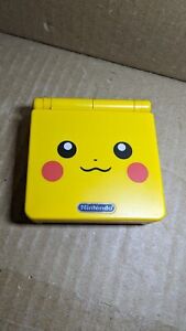 Pikachu Edition Shell Pokemon Nintendo Game Boy Advance GBA SP 001 W/OEMCharger