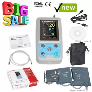 Moniteur de pression artérielle ambulatoire + logiciel USB, 24h Neuf dans sa boîte Holter ABPM50 FDA CONTEC - Photo 1/12