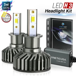H3 CSP 6000K White High Power LED Fog Lamps Conversion Kit Light, 2961 lm - Bild 1 von 11