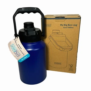 *BRAND NEW* My Big Bevi 64 oz Stainless Steel Insulated Water Bottle 12 hrs Cold - Picture 1 of 8