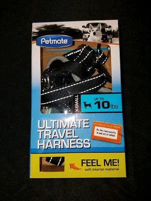 Arnés de viaje Petmate The Ultimate para mascotas, negro, talla XS hasta 10 libras Foto 1 de 4