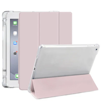 For iPad Pro 11 Air 5/4 10.9 9th 8th 7th Smart Case Stand Cover With Pencil Slot - Image 1 of 4