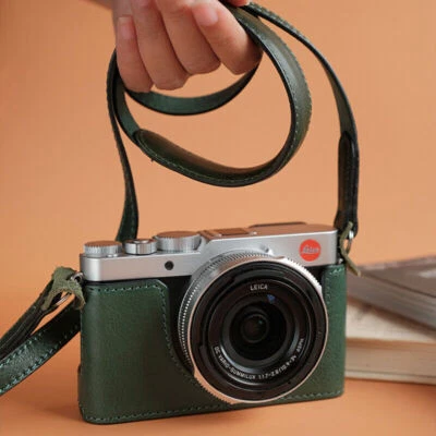 Leather Camera Protect Bag Case For Leica D-LUX8 Dlux8 Genuine Cover Belt Strap - Image 1 of 4