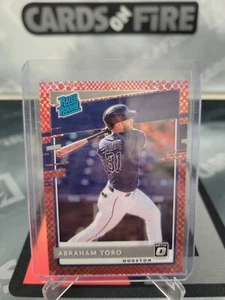 2020 Donruss Optic Abraham Toro #68 Rated Rookie Red Dragon 16/88 Houston Astros - Picture 1 of 5
