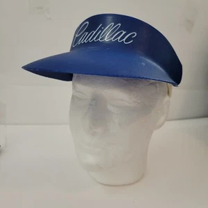 De Colección Cadillac Años 80 Automático Plástico Duro Visera Sombrero Terrycloth Banda Tenis Sombrero Golf  - Imagen 1 de 11