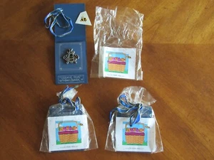 Lot 3x Ann Clark Cookie Cutter Pewter Bumble Bee Brooch Lapel Pin 1997 Vintage - Picture 1 of 10