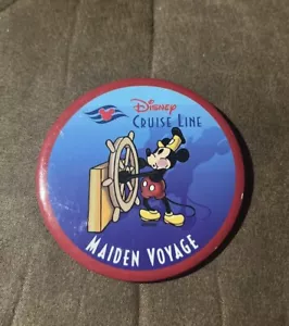 Disney Cruise Line Maiden Voyage Pinback Button - Mickey Mouse - Picture 1 of 2