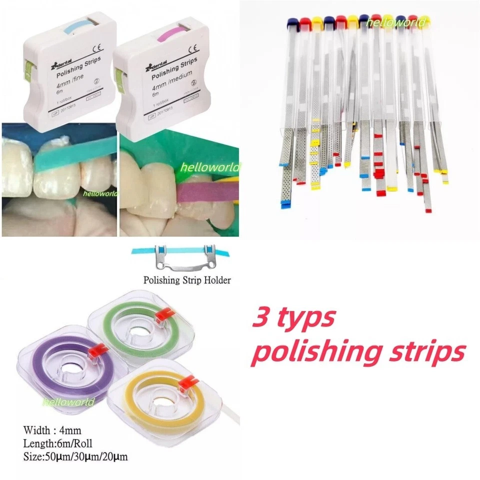Стоматологические композитные полимерные полировальные формирующие шлифовальные/нержавеющие стальные алмазные полоски - Изображение 1 из 1