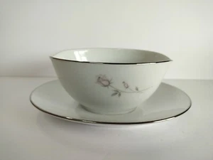 Noritake China 6311 Pasadena Gravy Bowl W/ Attached Dish 6311 Japan - Picture 1 of 7