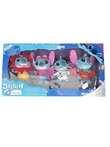 Disney 8.5" Stitch in Costume Plush Collector Set, 4 Piece Stuffed Animal Pals