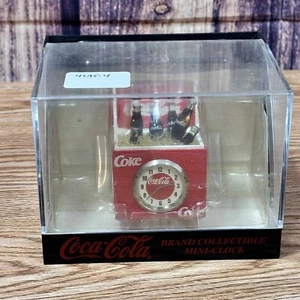Coca Cola Mini Clock Collectible Ice Cooler 1999 - Picture 1 of 5