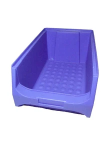 Cajas de almacenamiento visibles talla 4 azul estable caja apilable caja de tornillos caja de almacenamiento 10 piezas - Imagen 1 de 2