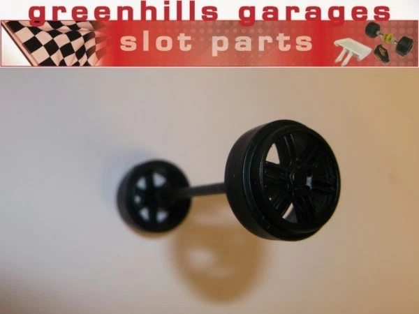 Greenhills Scalextric Front Axle & Wheels For Nissan 350Z Need for Speed C300... - image 1 of 1