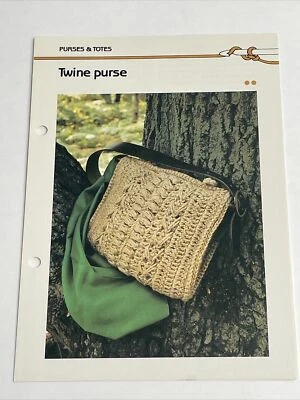 Marshall Cavendish Twine Purse Crochet Pattern  - Image 1 of 4