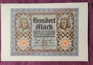 1920 Alemania 100 marcos - Pick-69 - número de serie de 7 dígitos - sólido AU - Imagen 1 de 4