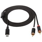 6.56FT USB C to Dual RCA Audio Stereo Cable, USB Type C Male to 2 RCA Male AU...
