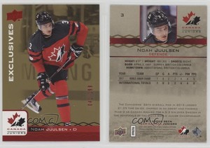 2017 Upper Deck Team Canada Juniors Exclusives Red /199 Noah Juulsen #3