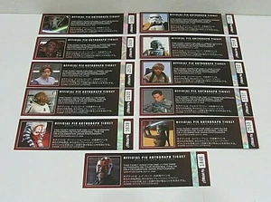Japan Star Wars Celebration (2007) Official Pix Autograph Ticket Set (Pg16E) - Bild 1 von 5