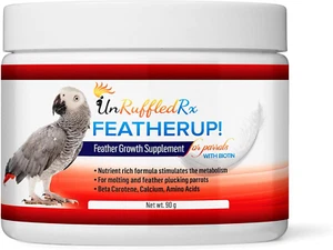 Unruffledrx Featherup! Bird Vitamins with Biotin for Beautiful Plumage - Feat... - Picture 1 of 12