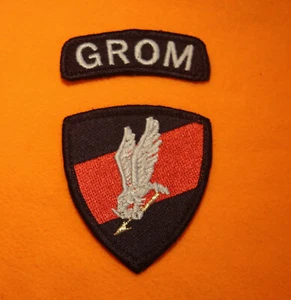 Polish ARMY GROM COLOUR PATCH SPECIAL FORCE ISAF COMMANDO PARATROOPERS CHEVRON - Picture 1 of 2