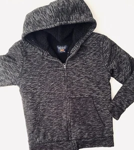 The Childrens Place Black Hooded Full Zip Jacket Size XL 14 - Picture 1 of 2
