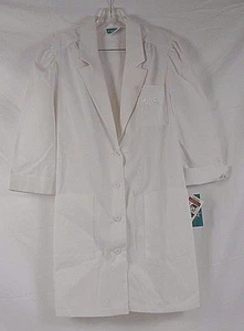 Crest Lab Coat Size 10 3040 49 White 236N - Picture 1 of 4