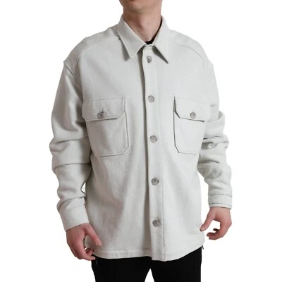 Dolce & GABBANA куртка серый хлопок пуговицах с воротником пальто IT48/US38/M 1050usd - Изображение 1 из 4