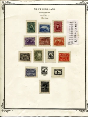 🦋�Newfoundland Cabot Issue1897 短套装 Scott Page 61=74,Sc$124.70 — 第 1/3 张图片