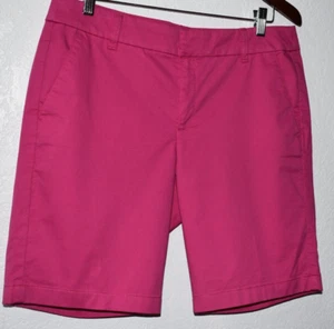 J.Crew Women 10 Shorts Stretch Cotton Chino Pink 9 Inch Inseam Frankie Bermuda - Picture 1 of 16