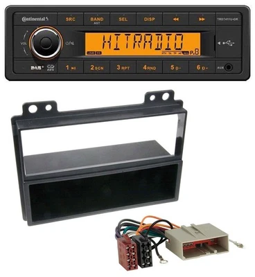Continental 1DIN DAB MP3 AUX USB Autoradio für Ford Fiesta 03-05 Fusion 02-05 - Bild 1 von 4