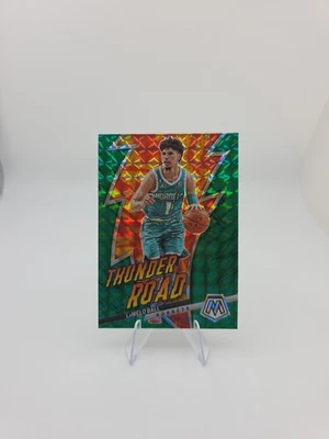 2022-23 Panini Mosaic - Thunder Road LaMelo Ball #16 Green Mosaic Prizm - Image 1 of 4