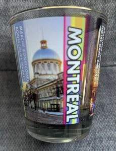 MONTREAL CANADA SOUVENIR 3" SHOT GLASS 🇨🇦 - Picture 1 of 3